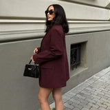 Burgundy Blazer