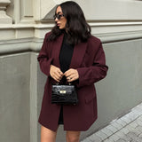 Burgundy Blazer